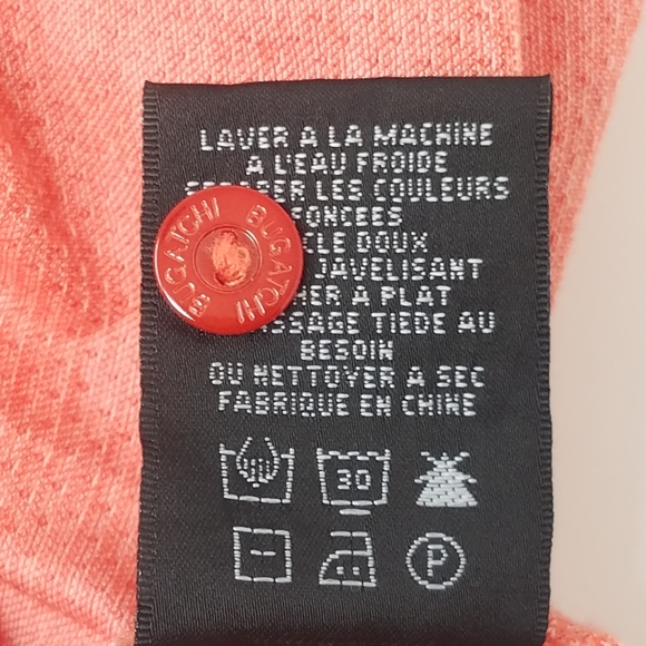 Bugatchi Mens Polo T Shirts 100% Mercerized Cotton XL Peach Color - Picture 11 of 11